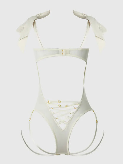 Rosalie Embroidered Lace Teddy