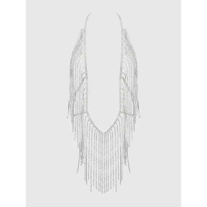 Rhinestone Plunge & Fringe Teddy