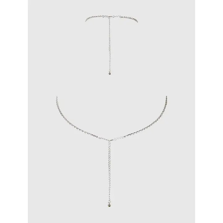 Rhinestone X-Crossed Bustier