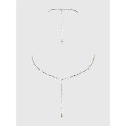 Rhinestone X-Crossed Bustier