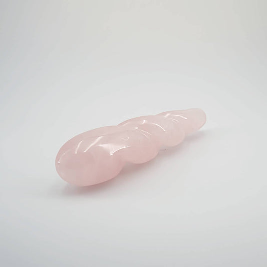 Ripplea Rose Quartz Crystal Wellness Wand | Meditation, Energy Work & Self-Care