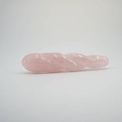Ripplea Rose Quartz Crystal Wellness Wand | Meditation, Energy Work & Self-Care