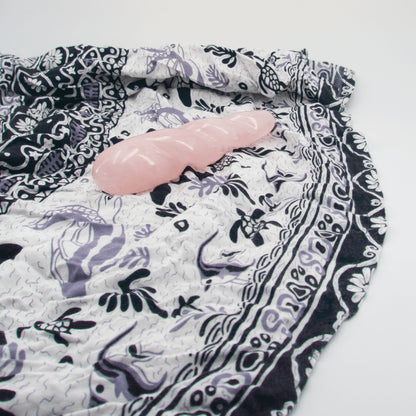 Ripplea Rose Quartz Crystal Wellness Wand | Meditation, Energy Work & Self-Care