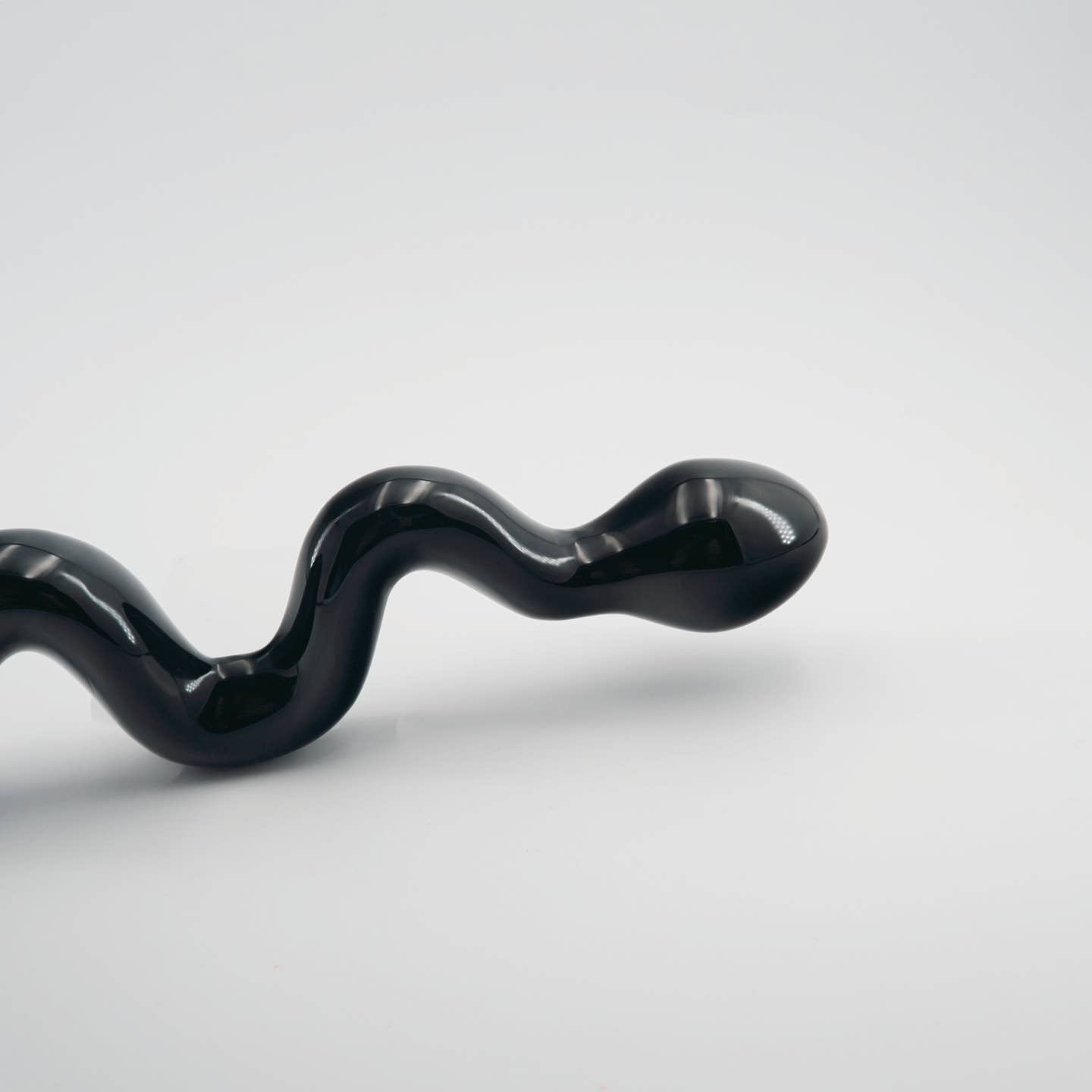 Serpentine Black Obsidian Wand | Handcrafted Crystal Wellness & Massage Wand