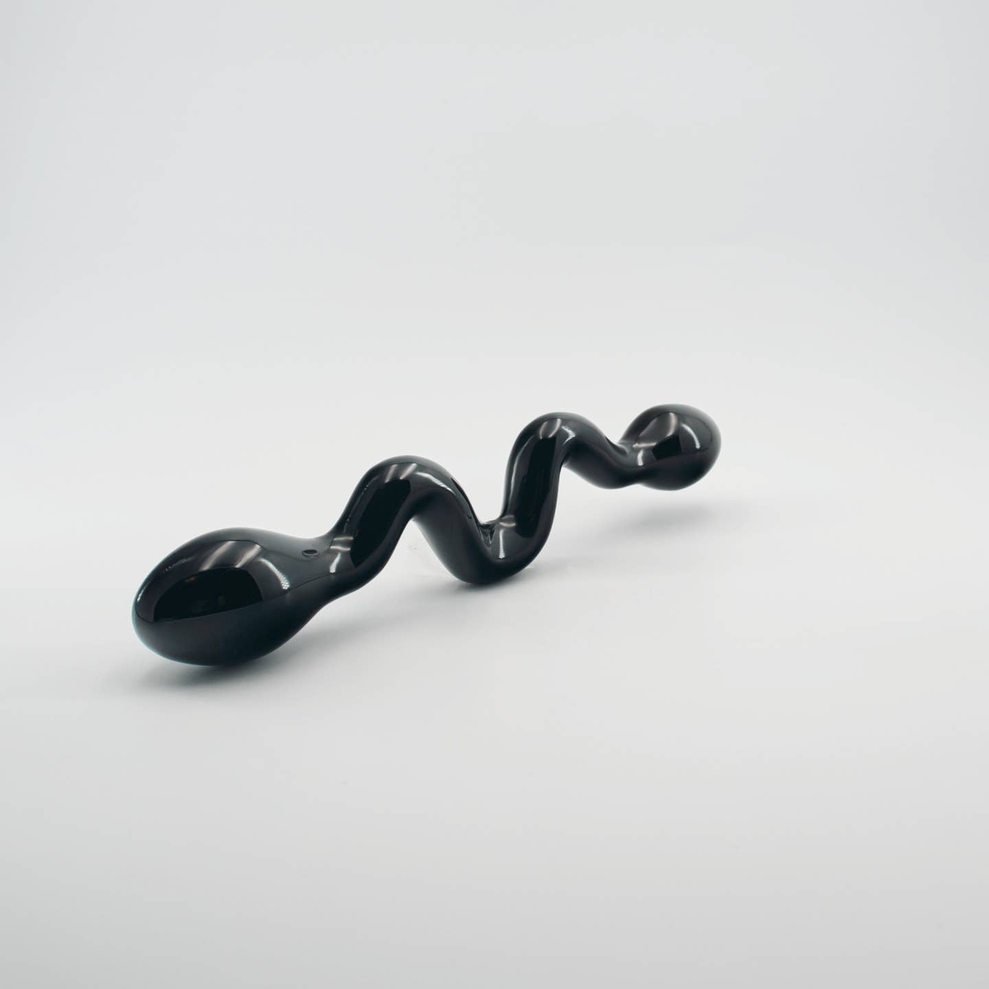 Serpentine Black Obsidian Wand | Handcrafted Crystal Wellness & Massage Wand