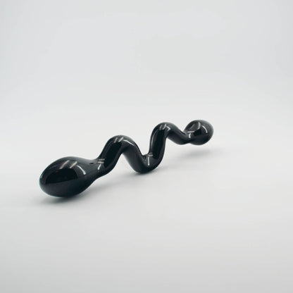 Serpentine Black Obsidian Wand | Handcrafted Crystal Wellness & Massage Wand