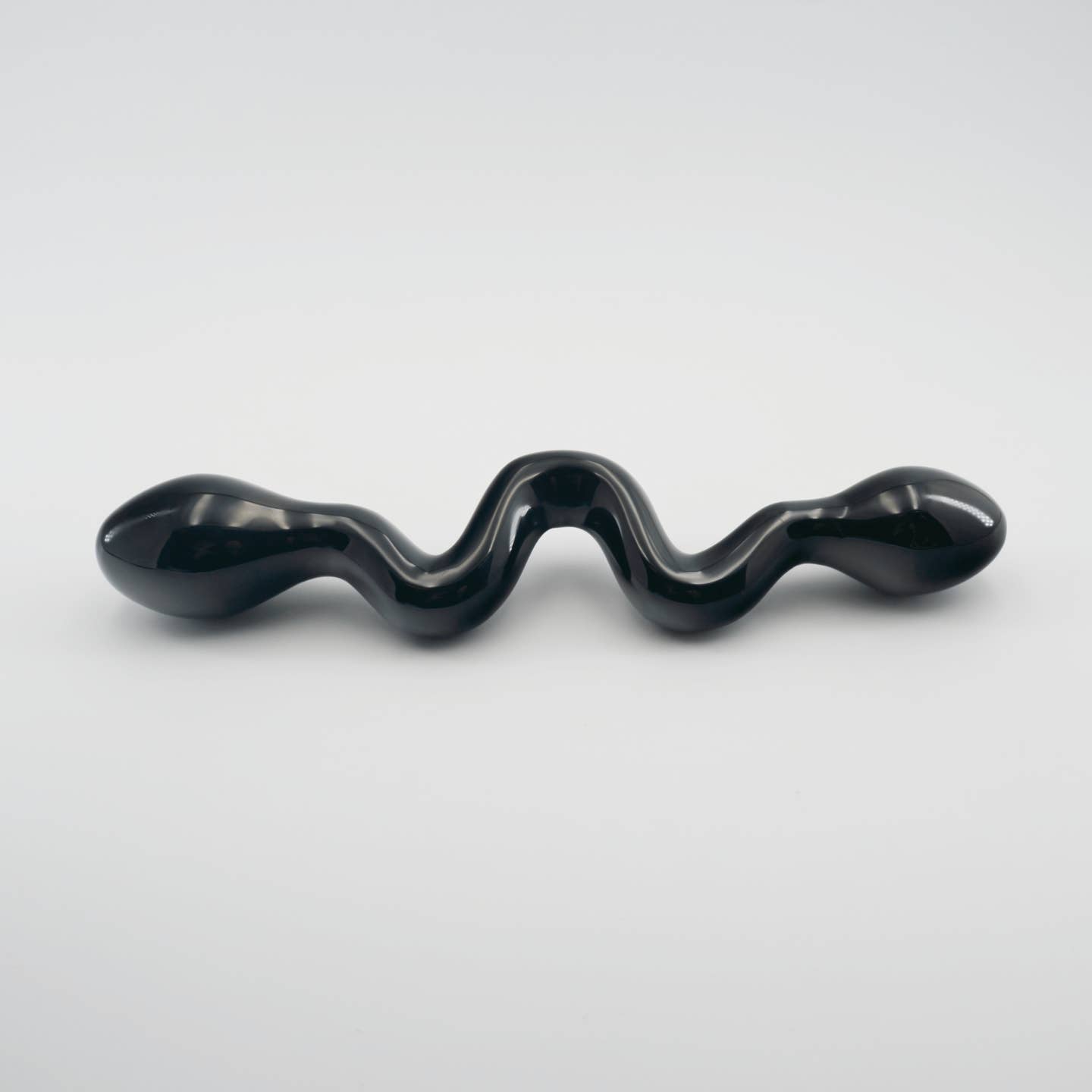 Serpentine Black Obsidian Wand | Handcrafted Crystal Wellness & Massage Wand