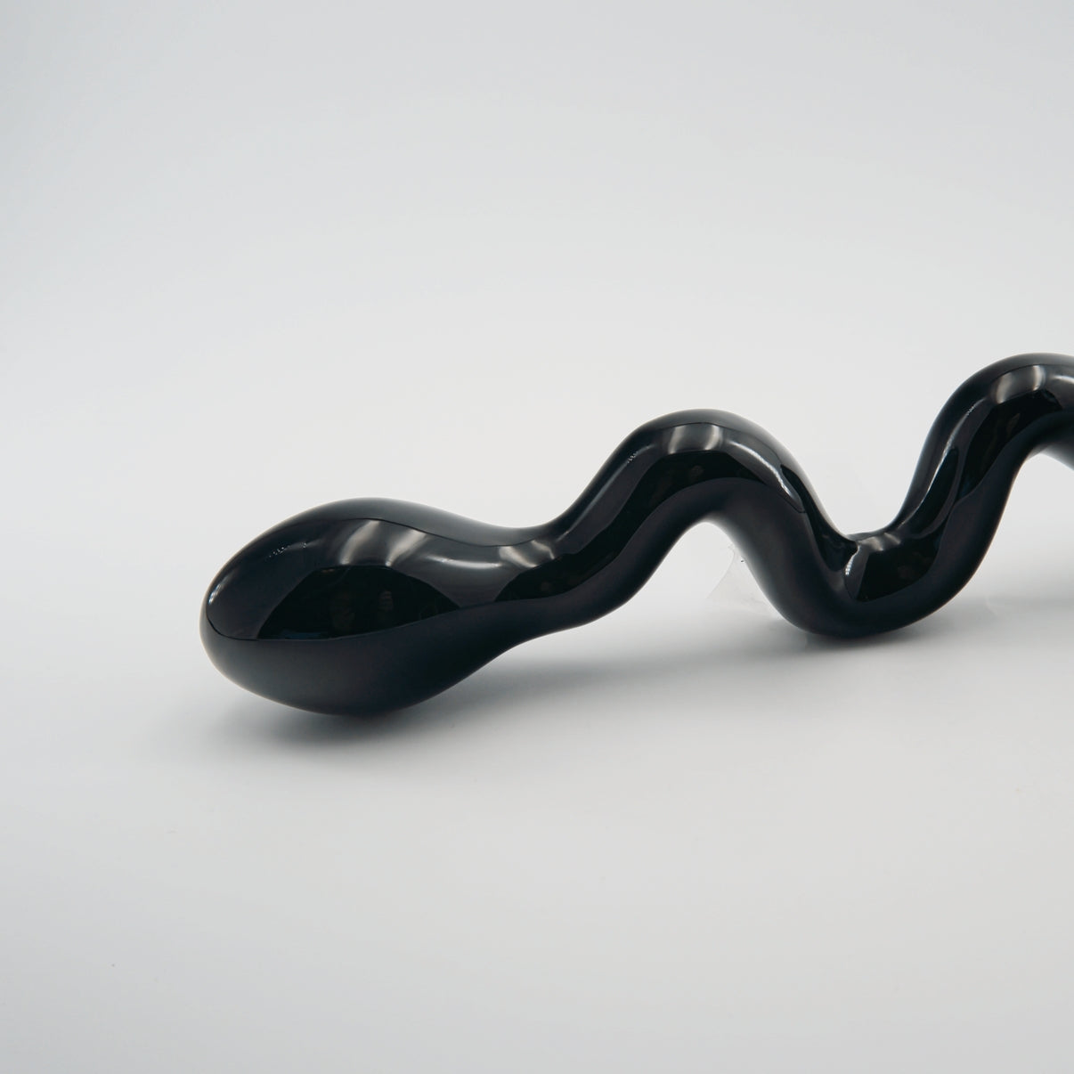 Serpentine Black Obsidian Wand | Handcrafted Crystal Wellness & Massage Wand