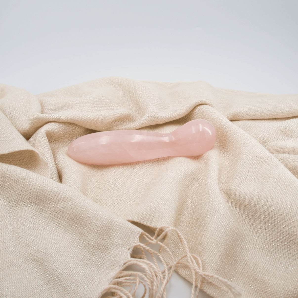 Solace Rose Quartz Crystal Wellness Wand | Meditation, Energy Work & Self-Care