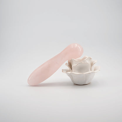 Solace Rose Quartz Crystal Wellness Wand | Meditation, Energy Work & Self-Care