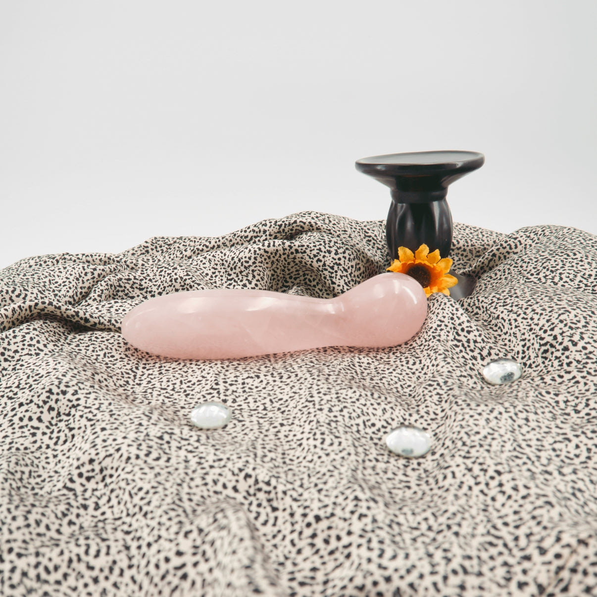 Solace Rose Quartz Crystal Wellness Wand | Meditation, Energy Work & Self-Care