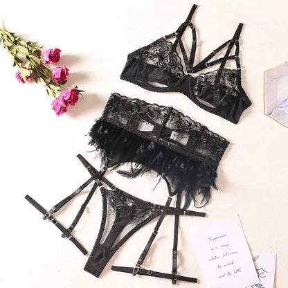 Sweetkama Sexy Solid Color Lingerie Set
