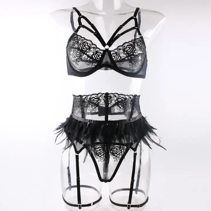 Sweetkama Sexy Solid Color Lingerie Set