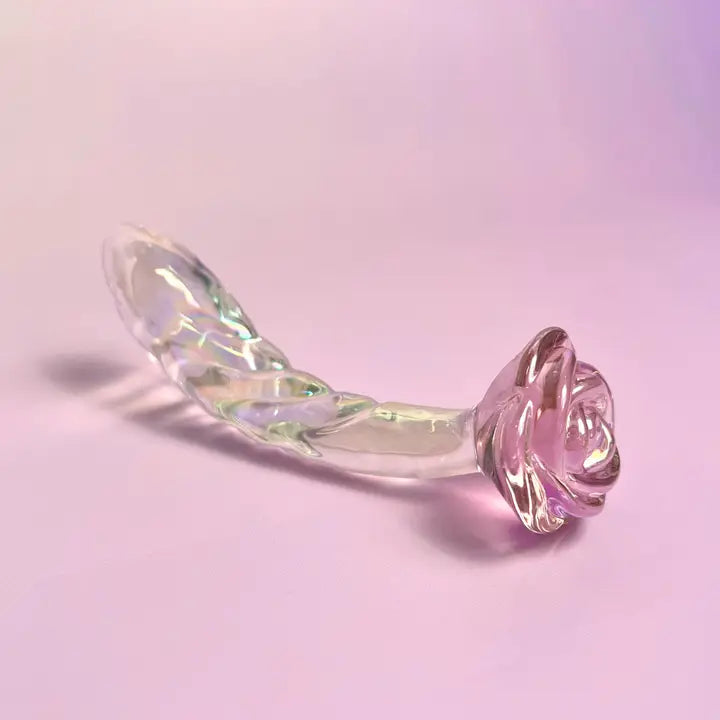 The Aphrodite - Rose Glass Pleasure Wand