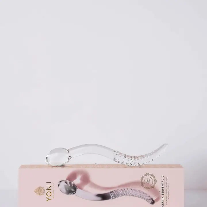 The Cervix Serpent™ Glass Dildo Pleasure Wand