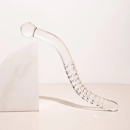 The Cervix Serpent™ Glass Dildo Pleasure Wand