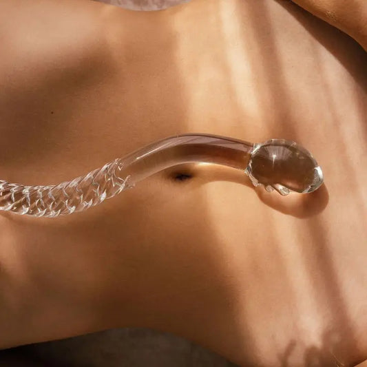The Cervix Serpent™ Glass Dildo Pleasure Wand