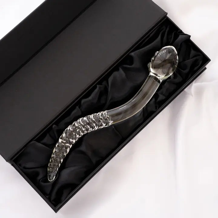 The Cervix Serpent™ Glass Dildo Pleasure Wand
