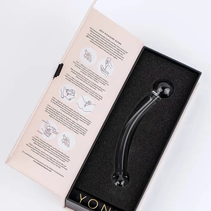 The Crescent Glass Dildo Pleasure Wand