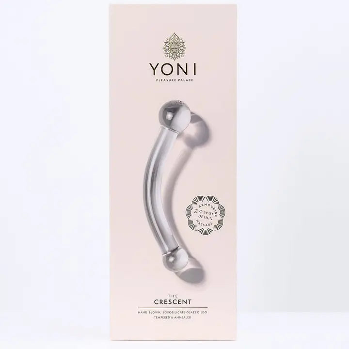 The Crescent Glass Dildo Pleasure Wand