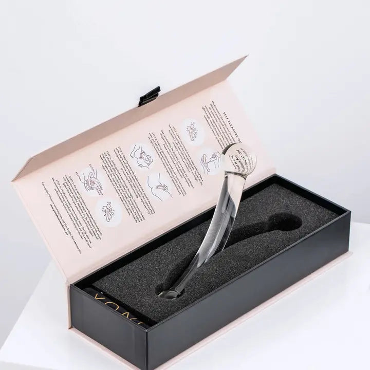 The Crescent Glass Dildo Pleasure Wand