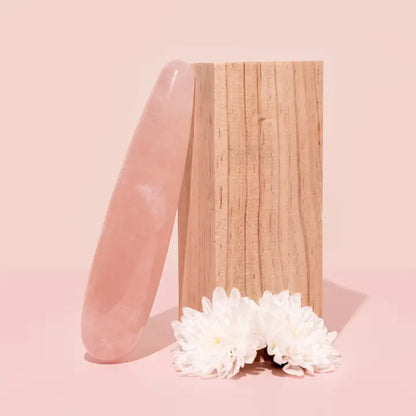 The Rosie - Rose Quartz Crystal Dildo