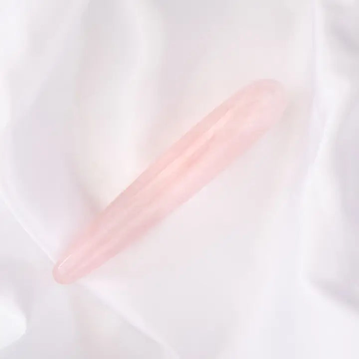 The Rosie - Rose Quartz Crystal Dildo